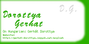 dorottya gerhat business card