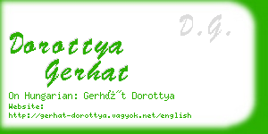 dorottya gerhat business card